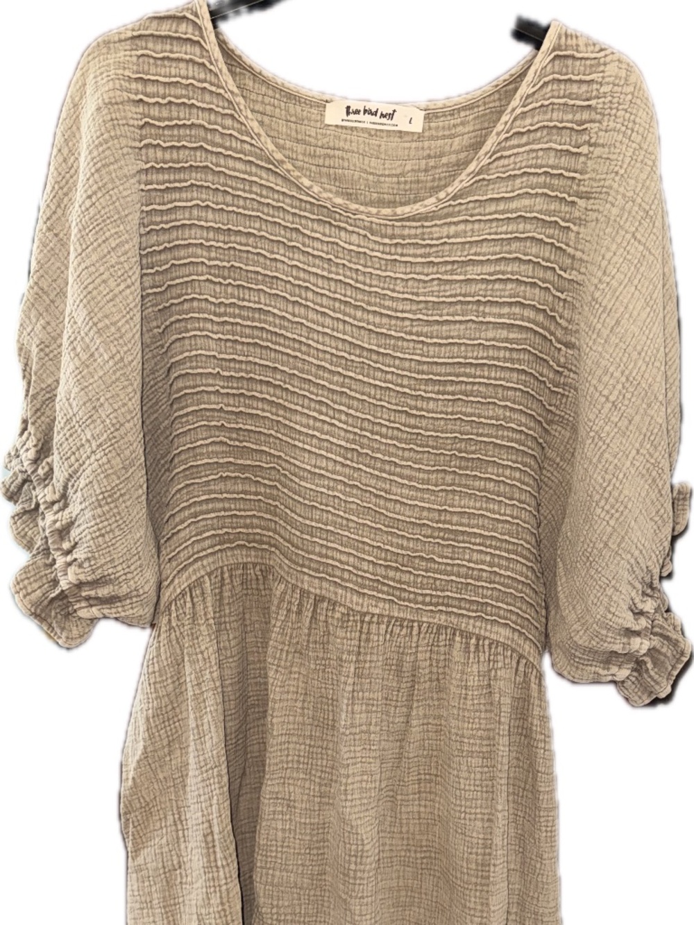 Detailed Drop Shoulder Dress